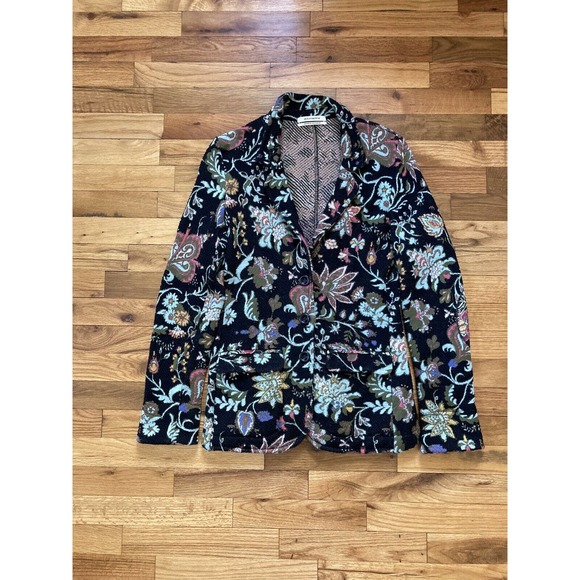 Aldomartins Jackets & Blazers - Aldomartins Anthropologie Intarsia Floral Knit Sweater Blazer Jacket Size S